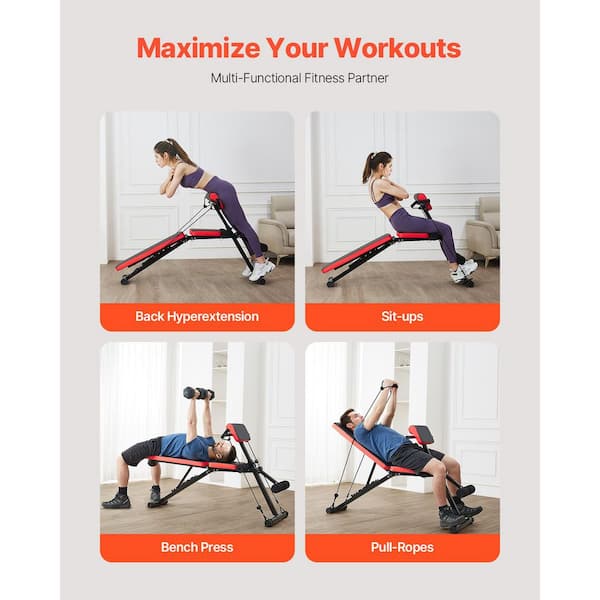 SKYSHALO Multi-Functional Weight Bench for Full Body Workout, 770