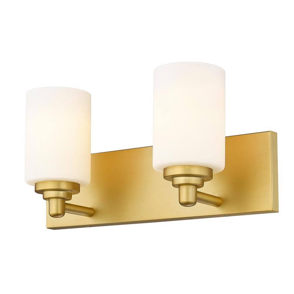 Soledad Brushed Gold 16.25" Jelly Jar Vanity Light