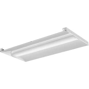 Contractor Select 2 ft. x 4 ft. 128-Watt Integrated LED White 4000 Lumens 4000K Curved Center Basket Troffer (1-Pack)