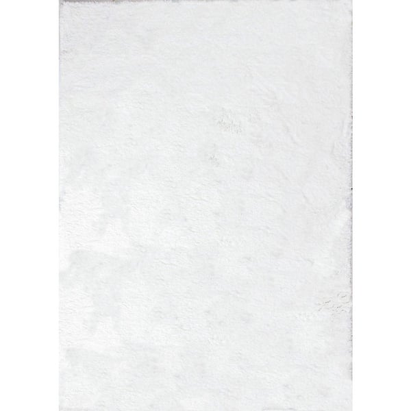 BASHIAN Andes White 8 ft. x 10 ft. (7'6" x 9'6") Geometric Contemporary Area Rug