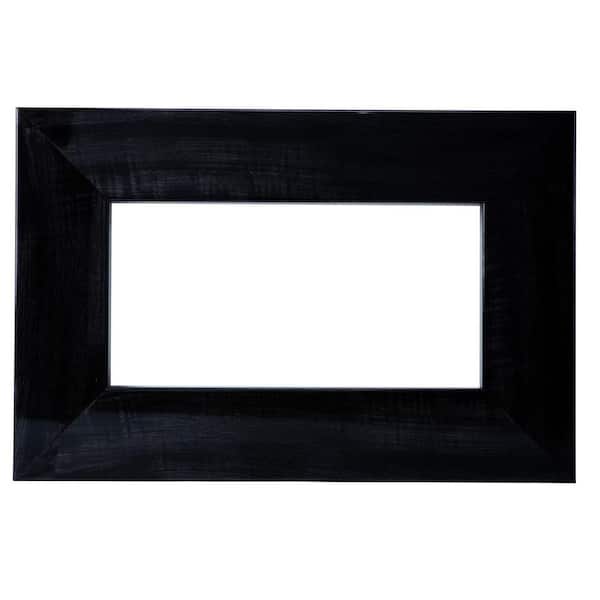 MirrorChic Black Smoke 3 in. 24 in. x 30 in. DIY Mirror Frame (Mirror Not Included)