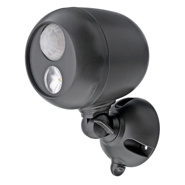 Mr Beams Outdoor 140 Lumen Battery Powered Motion Activated Integrated LED Spotlight, Brown