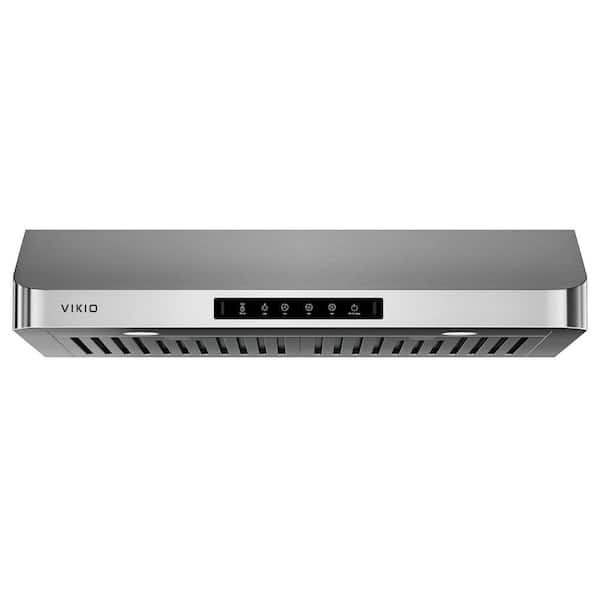 30 in. 600 CFM Ducted Under Cabinet Range Hood in Stainless Steel with 3-Way Venting and Removable LED