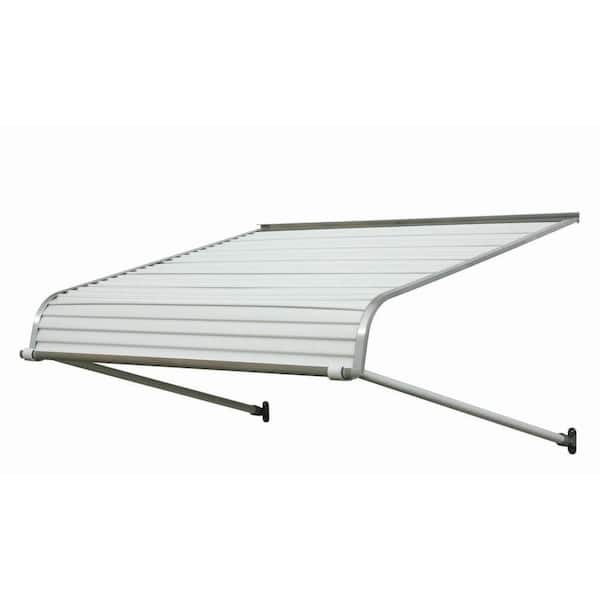 NuImage Awnings 4 ft. 2500 Series Aluminum Door Canopy (16 in. H x 42 in. D) in White