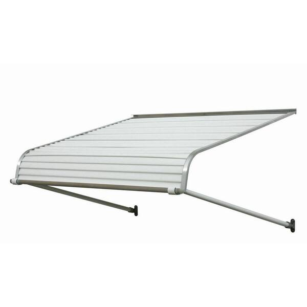 NuImage Awnings 5 ft. 2500 Series Aluminum Door Canopy (16 in. H x 42 in. D) in White
