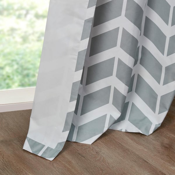 Intelligent Design Laila Yellow Geometric Polyester 42 in. W x 84