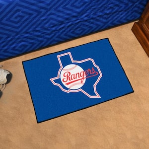Texas Rangers Blue 1 ft. 7 in. x 2 ft. 6 in. Starter Area Rug