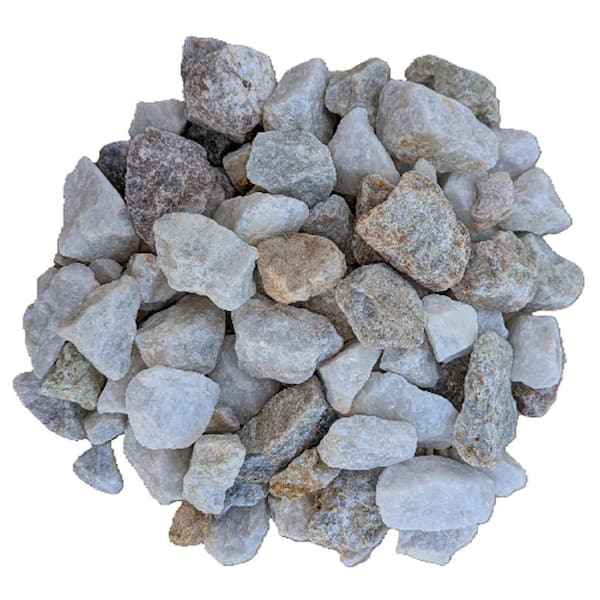 23.76 cu. ft. 3/4 in. Small White Ice Decorative Landscaping Gravel (2200 lbs. Contractor Super Sack)