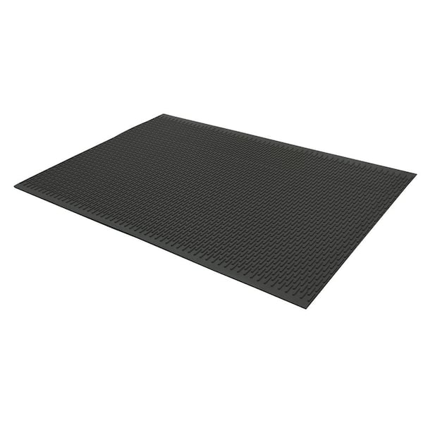 Rubber-Cal Safe-Grip Slip-Resistant Traction Mats Black 34 in. x 96 in.  Natural Rubber Commercial Mat 03-161-BK-W-308 - The Home Depot