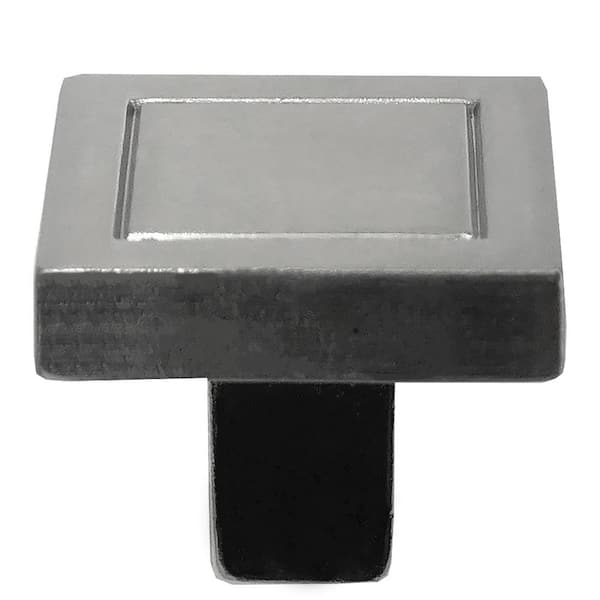 Laurey Cosmopolitan 7/8 in. Satin Nickel Square Cabinet Knob