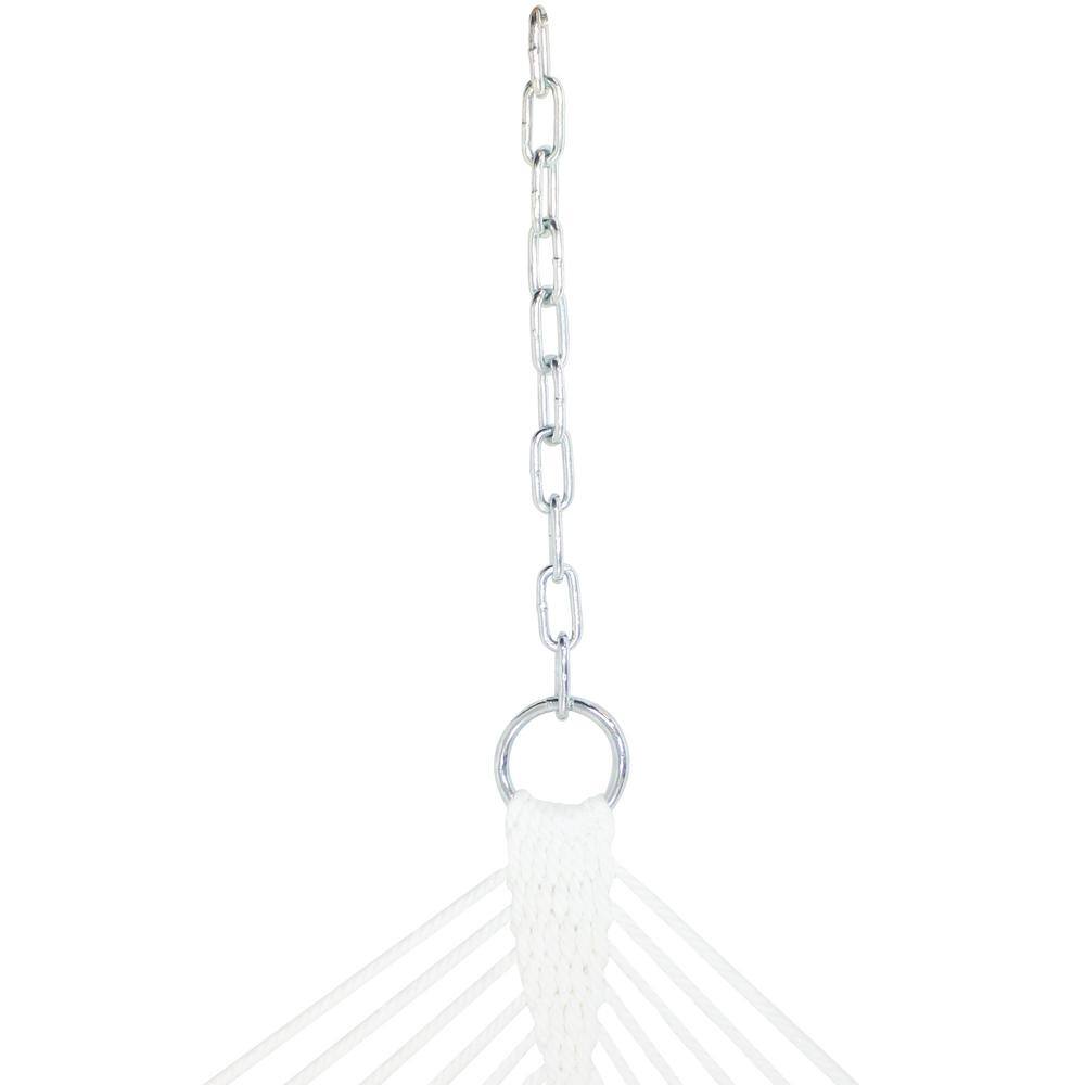 Gray and Beige Quilted 2-Person Hammock with Steel Stand