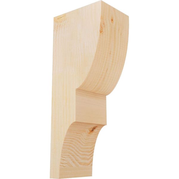 Ekena Millwork 6 in. x 8 in. x 20 in. Douglas Fir Ridgewood Rough Sawn Corbel