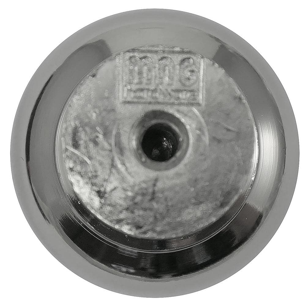 Polished Nickel Round Cabinet Knob with Mounting Hardware