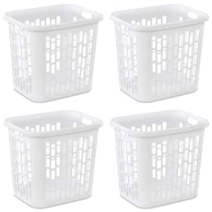 Ultra Easy Carry Plastic Dirty Clothes Laundry Basket Hamper (4-Pack)