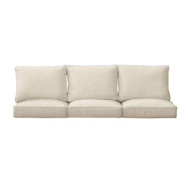 1101Design 23 in. x 23.5 in. Deep Seating Indoor/Outdoor Couch Cushion Set in Sunbrella Canvas Cloud