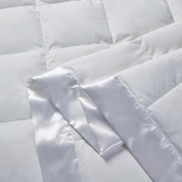 Beautyrest Tencel & Cotton Breathable White Down Blanket - Light Warmth Full/Queen