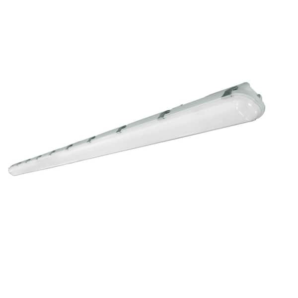 8 ft. White 500-Watt Equivalent Integrated LED Dimmable LED Vapor Tight Fixture, CCT/Wattage/Lumens Selectable, UL/DLC