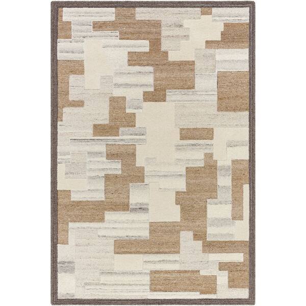 2 ft. x 3 ft. Beige/White/Gray La Puna LPN-2304 Handmade Area Rug