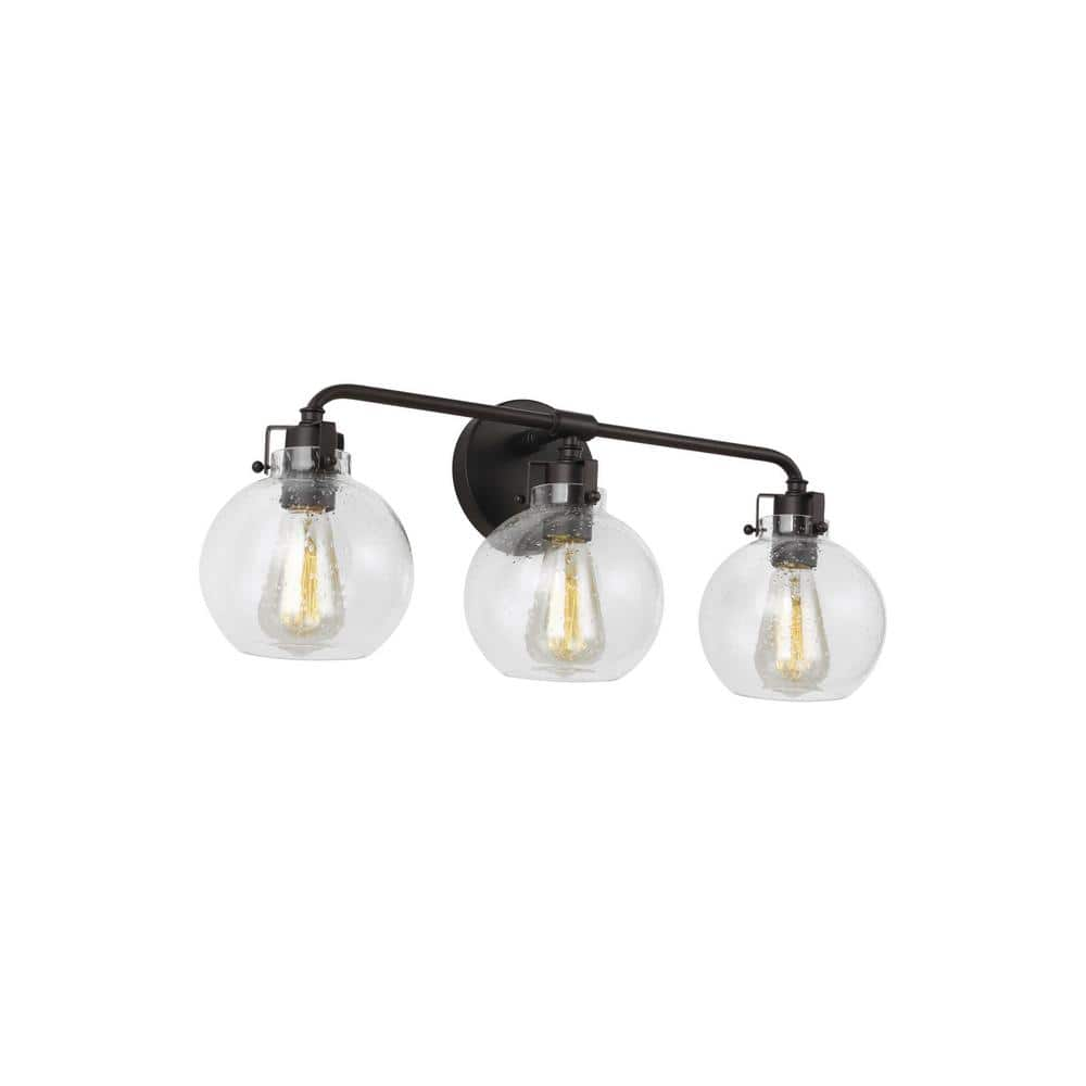 Generation Lighting Clara 24 In 3 Light Oil Rubbed Bronze Vanity Light   Oil Rubbed Bronze Generation Lighting Vanity Lighting Vs24403orb 64 1000 