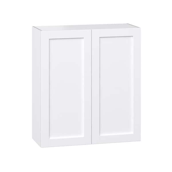 Milton 36 in. W x 14 in. D x 40 in. H Assembled Shaker Wall Kitchen Cabinet in Bright White