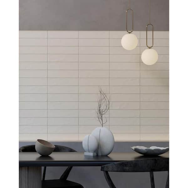 CRUZ BAY STUDIO Chateau 3 in. x 12 in. Glazed Cream Matte