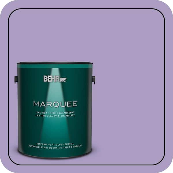 BEHR MARQUEE 1 gal. #M560-4 Evening Slipper One-Coat Hide Semi-Gloss Enamel Interior Paint & Primer