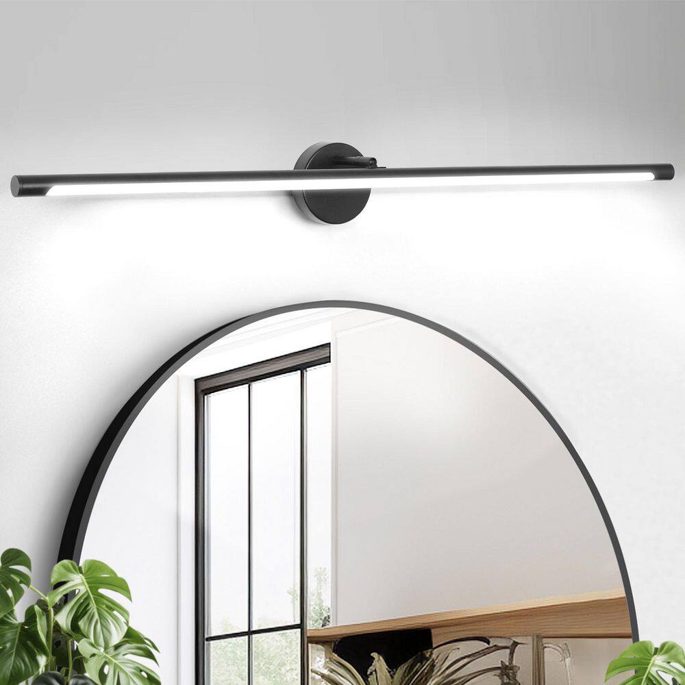 39. 3in. 1-Light Black LED Bathroom Vanity Light Bar with Rotatable Arm price history on PriceWatchPro