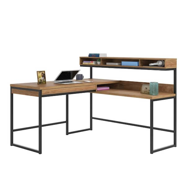 Sauder Manhattan Gate 59 W L Shaped Computer Desk With Cubby