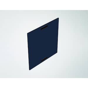 Miami Sapphire Blue High Density Polythylene 0.63 in. x 19.5 in. x 30 in. Outdoor Kitchen Cabinet Base End Panel