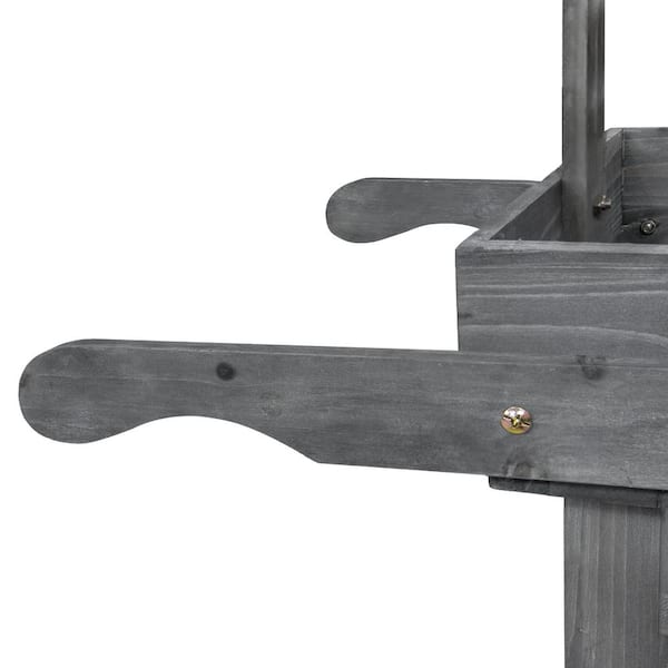 Sunnydaze Rustic 15 in. L x 22.25 in W x 4 in H Vintage Gray Sunnydaze Rustic 15 in. L x 22.25 in W x 4 in H Vintage Gray
