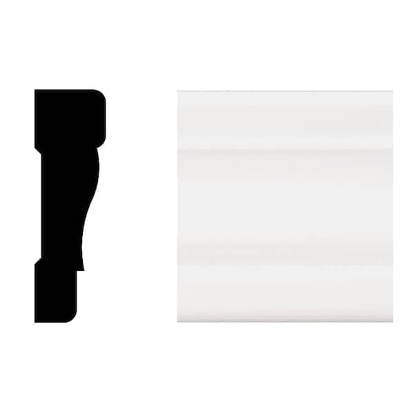 2355 11/16 in. D x 2 1/4 in. W x 96 in. L Colonial Primed PVC Casing (1-Piece − 8 Total Linear Feet)