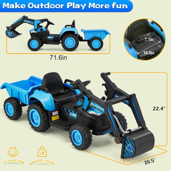 Blue digger toy on sale