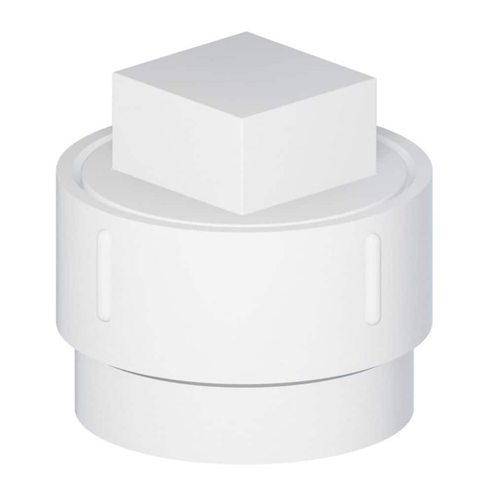 2 in. White PVC DWV Cleanout Adapter with C. O. Plug, Slip x Female Pipe Thread Drain, Waste & Vent Systems (50-Pack) price history on PriceWatchPro