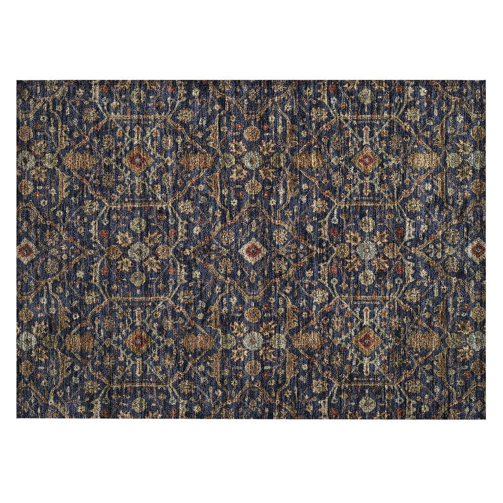 Chantille Machine Washable Indoor/Outdoor Abstract ACN1130 Navy 1 ft. 8 in. x 2 ft. 6 in. Area Rug price history on PriceWatchPro