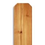 3 4 in. x 5 1 2 in. x 6 ft. Cedar Dog Ear Fence Picket 156340 The Home Depot