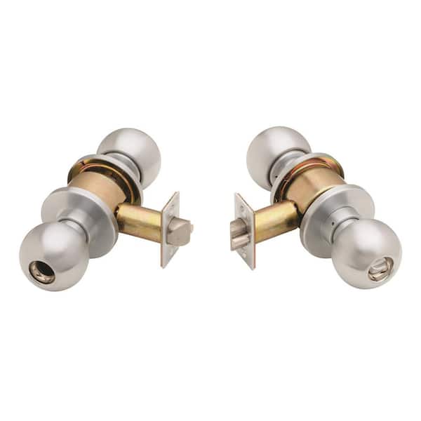 Schlage D Series Orbit Satin Chrome 6-Pin Cylinder Keyed Entry Door Knob