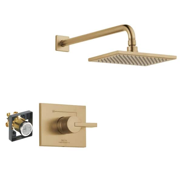 Vero Gold Single Handle 1-Spray Shower Faucet 1.75 GPM with Pressure Balance in Champagne Bronze