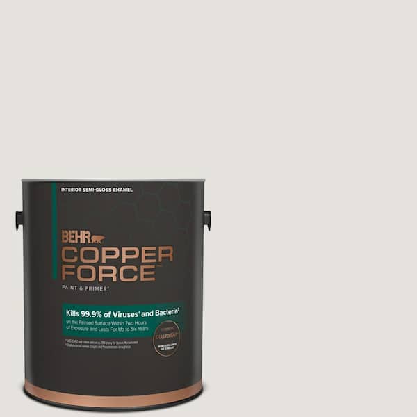 COPPER FORCE 1 gal. #MQ3-04 Quiet on the Set Semi-Gloss Enamel Virucidal and Antibacterial Interior Paint & Primer