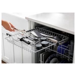 24 in. Built-In Tall Tub Top Control Black Dishwasher w/3rd Rack, Bottle Jets, 50 dBA