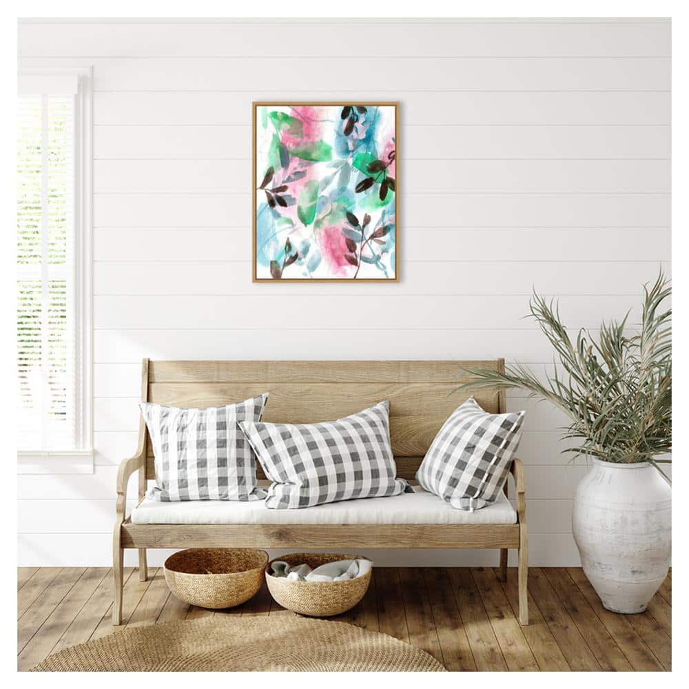 Shadow of My Dream VII Abstract Canvas Print with Maple Frame