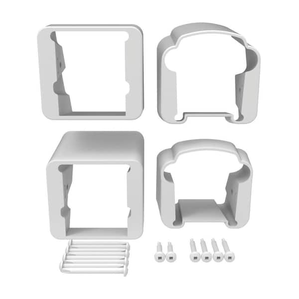 Bella Premier Series Rail White Stair Bracket Kit