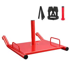 Weight Training Pull Sled Steel Power Sled Workout Equipment Suitable for 2 in. Weight Plate