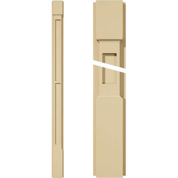 Ekena Millwork 2 in. D x 4 in. W x 60 in. L Primed Polyurethane Pilaster 1-Pack