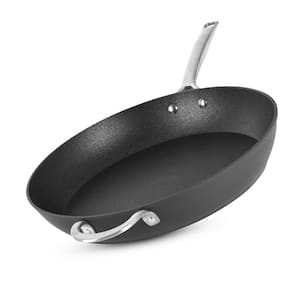 Armor Max 14 in. Aluminum Hard Anodized Heavy Duty 4-Layer Ultra Release Nonstick Family Sized Skillet W/Helper Handle