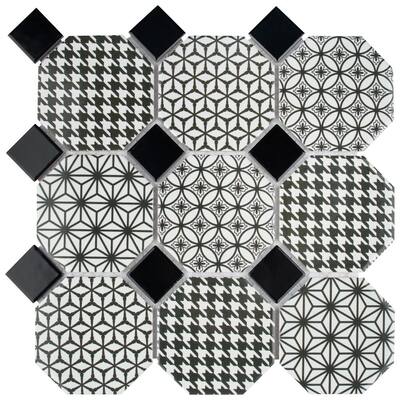 Misto 11-3/4 in. x 11-3/4 in. x 6mm Porcelain Mosaic Tile