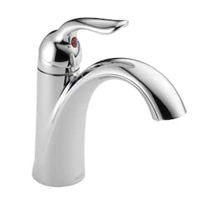 Lahara Single Hole Single-Handle Bathroom Faucet with Metal Drain Assembly in Chrome