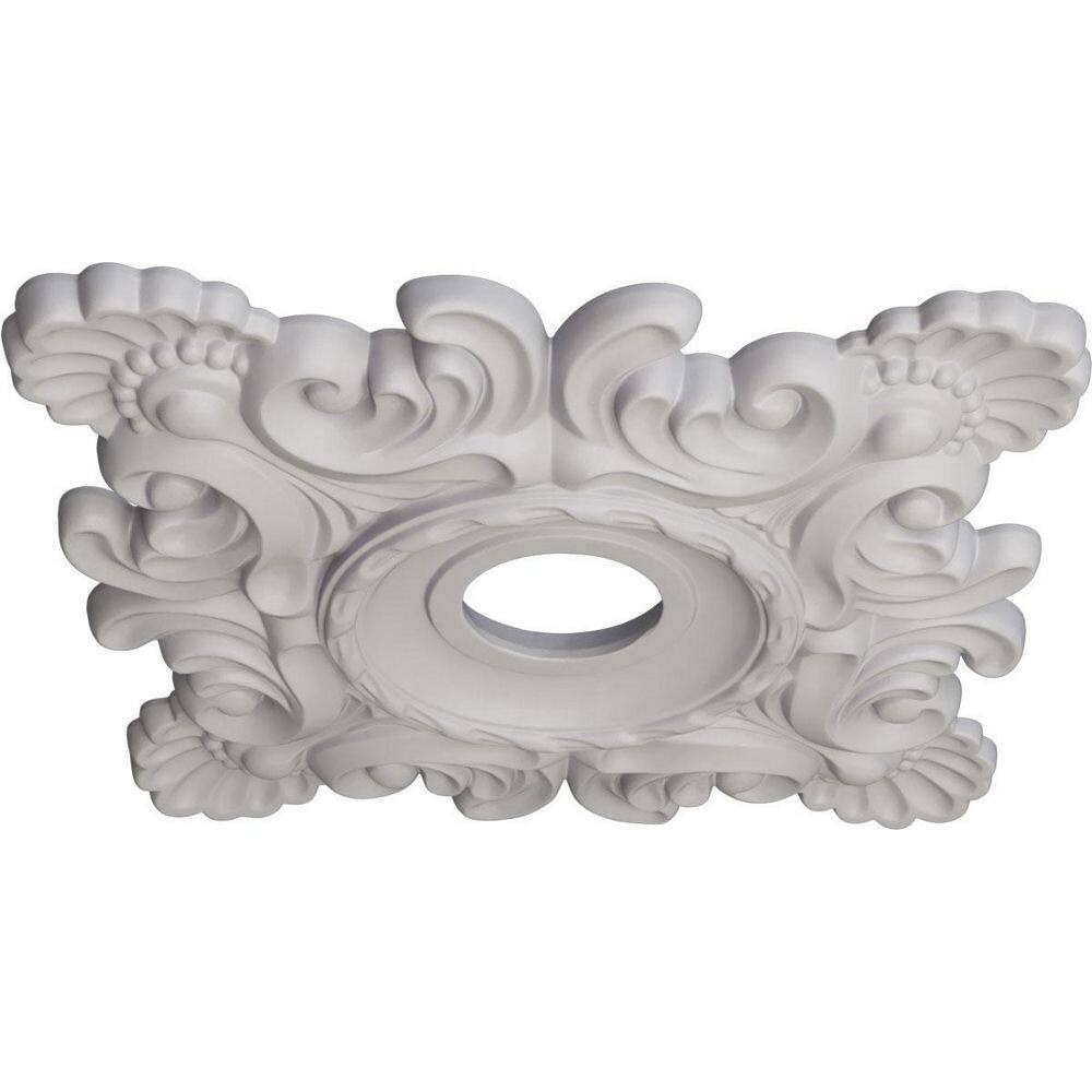 Ultra Pure White Ornate Ceiling Medallion 18"