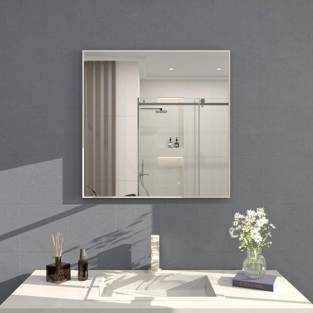 Hermitage Bath Sight 30 in. W x 30 in. H Rectangular Framed Wall ...