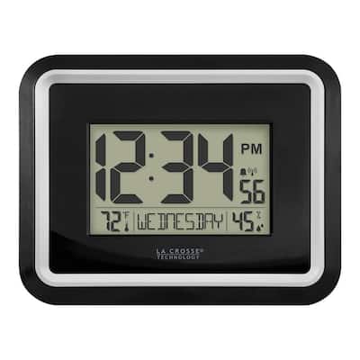 Ivation 36 in. Large Digital Wall Clock, LED Digital Clock with Timer and  Alarm, Red JID0136TRED - The Home Depot