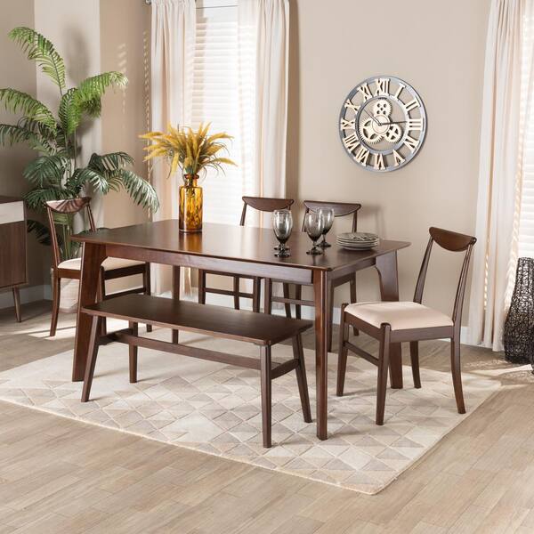 baxton studio 6 piece dining set